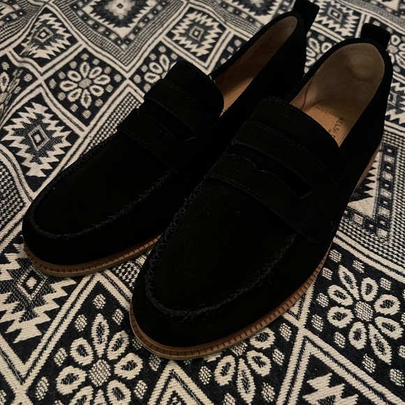 Kelsi Dagger Brooklyn Len Wide Width Loafers 9.5W Black Suede NWT - Picture 7 of 8